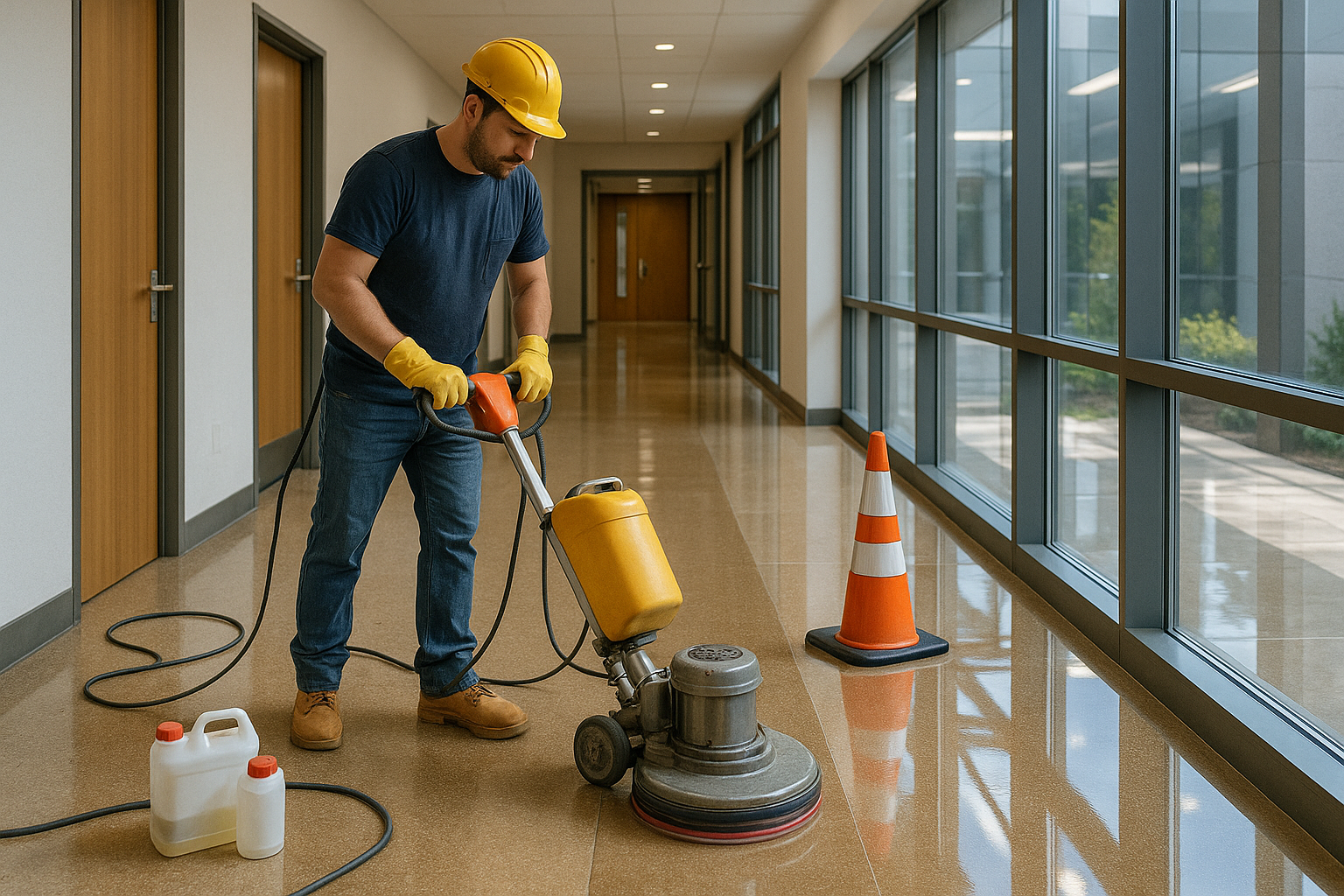 Floor Stripping & Polishing